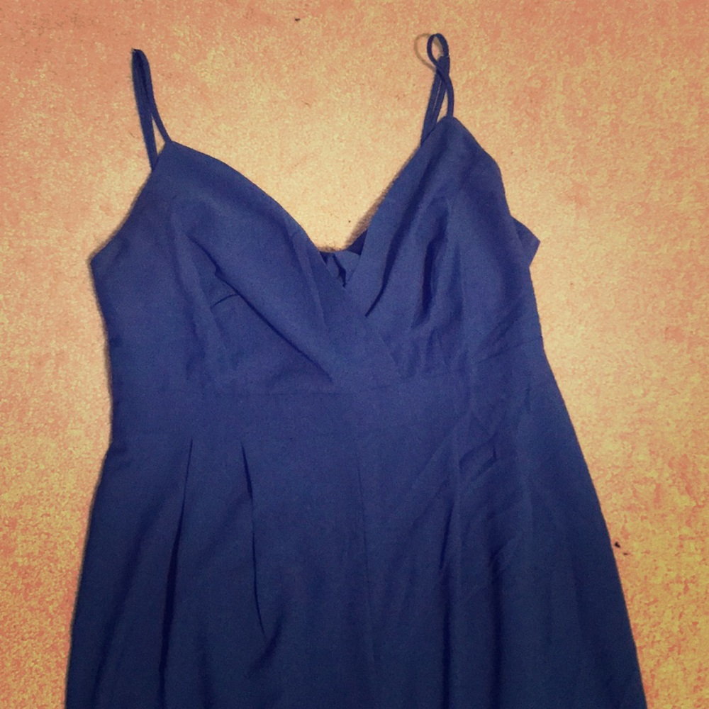EUC Blue Fashion Nova jumpsuit